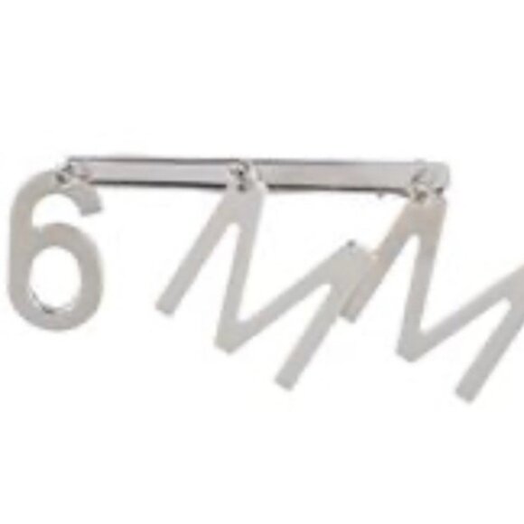 Maison Martin Margiela Silver Number barrette